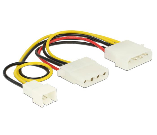 Delock Przejściówka Molex - Molex + 3pin. - 313156 - zdjęcie